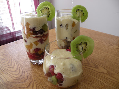Fresh Fruit Salad with Creamy Custard