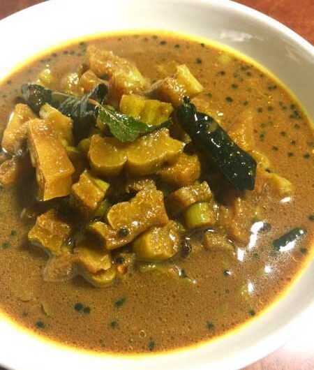 Kerala Style Pavakka / Bitter Gourd Curry