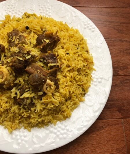 Easy Mutton and Rice ( One Pot Meal )